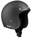 KASK OTWARTY BANDIT JET CZARNY MAT KASK MOTOCYKLOWY ORZESZAK BOBBER HARLEY CAFE RACER SCRAMBLER JETHELM PREMIUM MATT BLACK