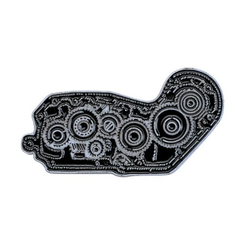 Biltwell enamel pin 4 cam black white przypinka motocyklowa cafe racer  środkowy palec  złota scrambler bobber harley custom prezent dla motocyklisty  4.jpg