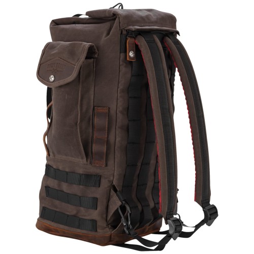 Burly Brand Voyager Voyager Dark Oak Sissy Bar Backpack PLECAK MOTOCYKLOWY NA WYPRAWY.jpg