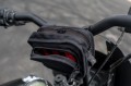 Burly Voyager handlebar bag, canvas sakiewka torba torna na pasek torba na narzędzia na kierownicę custom cafe racer bobber harley chopper czarna 2.jpg