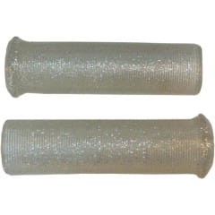 Manetki 22mm Star Fire srebrne z metalizowanymi płatkami