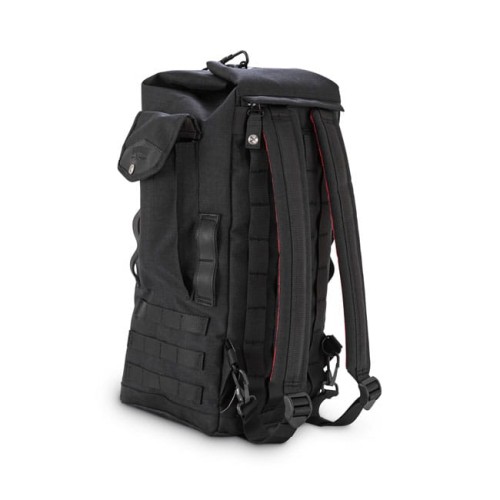 Burly Voyager sissy bar backpack black  PLECAK MOTOCYKLOWY NA WYPRAWY cafe racer scrambler harley 2.jpg