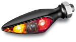 3w1 Kellermann Micro Rhombus DF DARK prawy kierunkowskaz z funkcją lampy tylnej światłem stop i hamowania motocyklowe kierunkowskazy na tył 3w1 custom