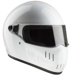 BANDIT EXX II WHITE KASK MOTOCYKLOWY Z HOMOLOGACJĄ  INTEGRALNY KASK MOTOCYKLOWY BOBBER HARLEY BIAŁY POŁYSK