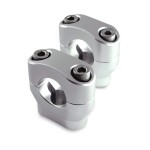 Risery Rebelmoto do BMW R80 / R100  SREBRNE - kierownica 22mm