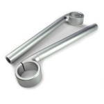 Kierownica clip-on regulowana Rebelmoto 22 mm - srebrna