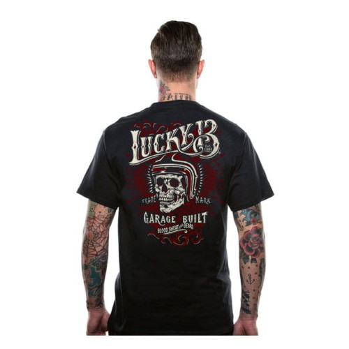 Lucky 13 Skull Built T-shirt black.jpg