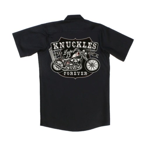 Lucky 13 Knuckles workshirt black KOSZULA MOTOCYKLOWA CZARNA NA KRÓTKI RĘKAW Z MOTOCYKLEM NA PLECACH.jpg