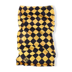 HOLY FREEDOM TUNNEL BULLET YELLOW  KOMIN MOTOCYKLOWY W ZÓŁTO-CZARNĄ SZACHONICĘ CAFE RACER SCRAMBLER HARLEY 