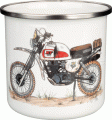 kubek emaliowany motocyklowy metalowy kubek z motocyklem xt500 paris dakar.gif