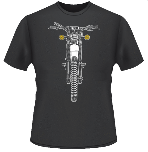 koszulka z motocyklem yamaha xt500 szara.png