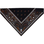 Zanheadgear bandanna sportflex series black-orange paisley czarno-pomarańczowa bandama zapinana na rzep motoyklowa chusta 