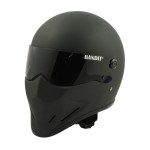 BANDIT CRYSTAL KASK MOTOCYKLOWY BOBBER STREETFIGHTER HARLEY CZARNY MAT 