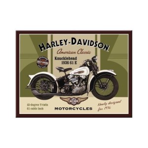 MOTOCYKLOWY MAGNES HARLEY DAVIDSON KNUCKLEHEAD CUSTOM MOTORCYCLE PREZENT DLA MOTOCYKLISTY  MAGNESY NA LODÓWKĘ 