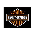 MOTOCYKLOWY MAGNES HARLEY DAVIDSON LOGO CUSTOM MOTORCYCLE PREZENT DLA MOTOCYKLISTY  MAGNESY NA LODÓWKĘ 