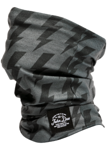 John Doe Tube Black Grey Flash wielofunkcyjna chusta motocyklowa komin  cafe racer scrambler vintage klasyczne motocykle  harley bobber chopper custom life  