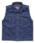 13 1/2 Rain Splitter denim vest jeansowa motocyklowa kamizelka na choppera bobbera oldschool classic chopper custom 