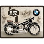 DUŻA METALOWA TABLICZKA PREZENT DLA MOTOCYKLISTY DO GARAŻU 23232 Plakat 30x40cm BMW Motorcycle R32