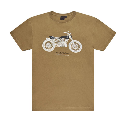 KOSZULKA DEUS EX MACHINA Pedrosa Tracker Tee - Tobacco MOTOCYKLOWA KOSZULKA DEUS FLATTRACKER CUSTOM.png