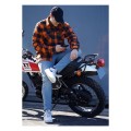 Lumberjack flannel shirt checkered orange black ciepła koszula flanelowa do noszenia na co dzięń lub do warsztatu robocza koszula 5.jpg