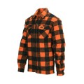 Lumberjack flannel shirt checkered orange black ciepła koszula flanelowa do noszenia na co dzięń lub do warsztatu robocza koszula.jpg