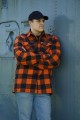 Lumberjack flannel shirt checkered orange black ciepła koszula flanelowa do noszenia na co dzięń lub do warsztatu robocza koszula 8.jpg