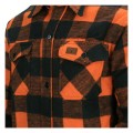 Lumberjack flannel shirt checkered orange black ciepła koszula flanelowa do noszenia na co dzięń lub do warsztatu robocza koszula 1.jpg