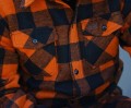 Lumberjack flannel shirt checkered orange black ciepła koszula flanelowa do noszenia na co dzięń lub do warsztatu robocza koszula 3.jpg