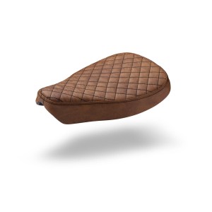 Siedzenie Bobber / Chopper na sprężynach - ciemny brąz L scr9