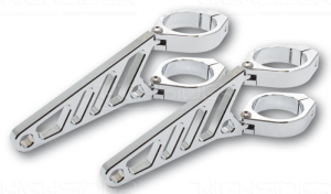 Uchwyt obejma mocowanie lampy wydłużone chrom 35-54mm