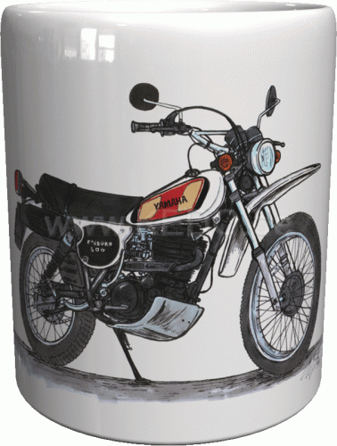 kubek z motocyklem yamaha XT500 1977  2.gif
