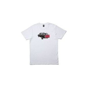 Koszulka Deus ex Machina Carby Pickup Tee koszulka motocyklowa ze świętną grafiką motocyklową koszulka z motocyklem prezent cafe racer scramber harley