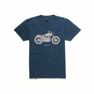 Koszulka Deus ex Machina The kr Tee koszulka motocyklowa ze świętną grafiką motocyklową koszulka z motocyklem prezent cafe racer scramber harley
