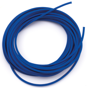 Przewód niebieski 9m do instalacji elektrycznej w bawełnianym oplocie Cotton covered wire