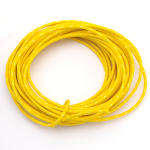 Przewód żółto-biały 9m do instalacji elektrycznej w bawełnianym oplocie