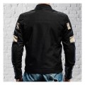 Holy Freedom Prison jacket black off white STYLOWA TEKSTYLNA KURTKA MOTOCYKLOWA Z RĘKAWOAMI W PASKI BOBBER CHOPPER HARLEY JACKET KURTKA SCRAMBLER VINTAGE CUSTOM GARAGE OLDSCHOOLOWA KURTKA NA MOTOR 2.jpg