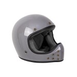 By City The Rock helmet Grey stylowy kask vintage enduro scramabler bobber