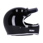 Roeg Peruna 2.0 Midnight helmet metallic black czarny połysk kask motocyklowy scrambler vintage enduro z homologacją kask do jazdy w terenie vintage 