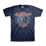 Evel Knievel In Las Vegas T-shirt navy super koszulka motocyklowa na którki rękaww granatowa koszulka