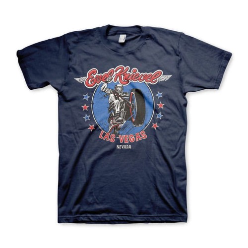 Evel Knievel In Las Vegas T-shirt navy.jpg