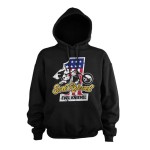 Evel Knievel No. 1 hoodie black świetna bluza z kapturem czarna z motocyklem bluza motocyklowa
