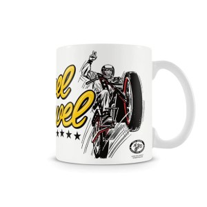 Porcelanowy kubek motocyklowy Evel Knievel Jump Coffee Mug
