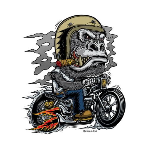 Down-n-Out Kustom Kulture gorilla sticker.jpg