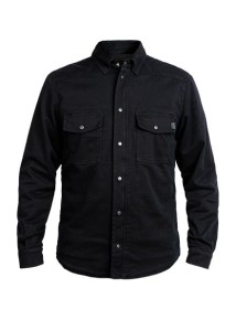 Koszula motocyklowa John Doe Motoshirt Black AAA klasyczna koszula motocyklowa z ochraniaczami