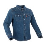Segura Terence jacket blue stylowa koszula jeansowa z kevlarem i ochraniaczami na motocykl