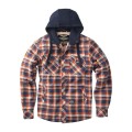 WCC Sherpa lined flannel jacket brownorange.jpg