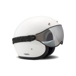 DMD GOGLE MOTOCYKLOWE WIZJER NA GUMCE DO KASKÓW OTWARTYCH CAFE RACER KOLOR CHROM LUSTRO MIRROR  // DMD Goggle mirror / black strap