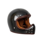 By City The Rock helmet carbon black stylowy kask vintage enduro scramabler bobber 