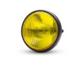 7-classic-matte-black-headlight-yellow-lens DUŻY REFLEKTOR Z ŻÓŁTĄ SOCZEWKĄ SZKŁEM CAFE RACER SCRAMBLER 2.jpg