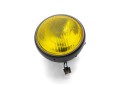7-classic-matte-black-headlight-yellow-lens DUŻY REFLEKTOR Z ŻÓŁTĄ SOCZEWKĄ SZKŁEM CAFE RACER SCRAMBLER KLASYCZNY DUŻY REFLEKTOR MOTOCYKLOWY VINTAGE RETRO 2.jpg